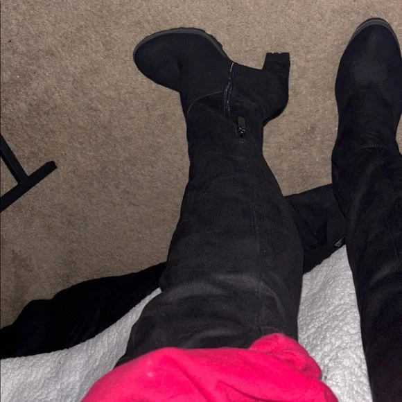 jlo 🆕 Jennifer Lopez-stretchy harlie-over-the-knee-boots black size 10